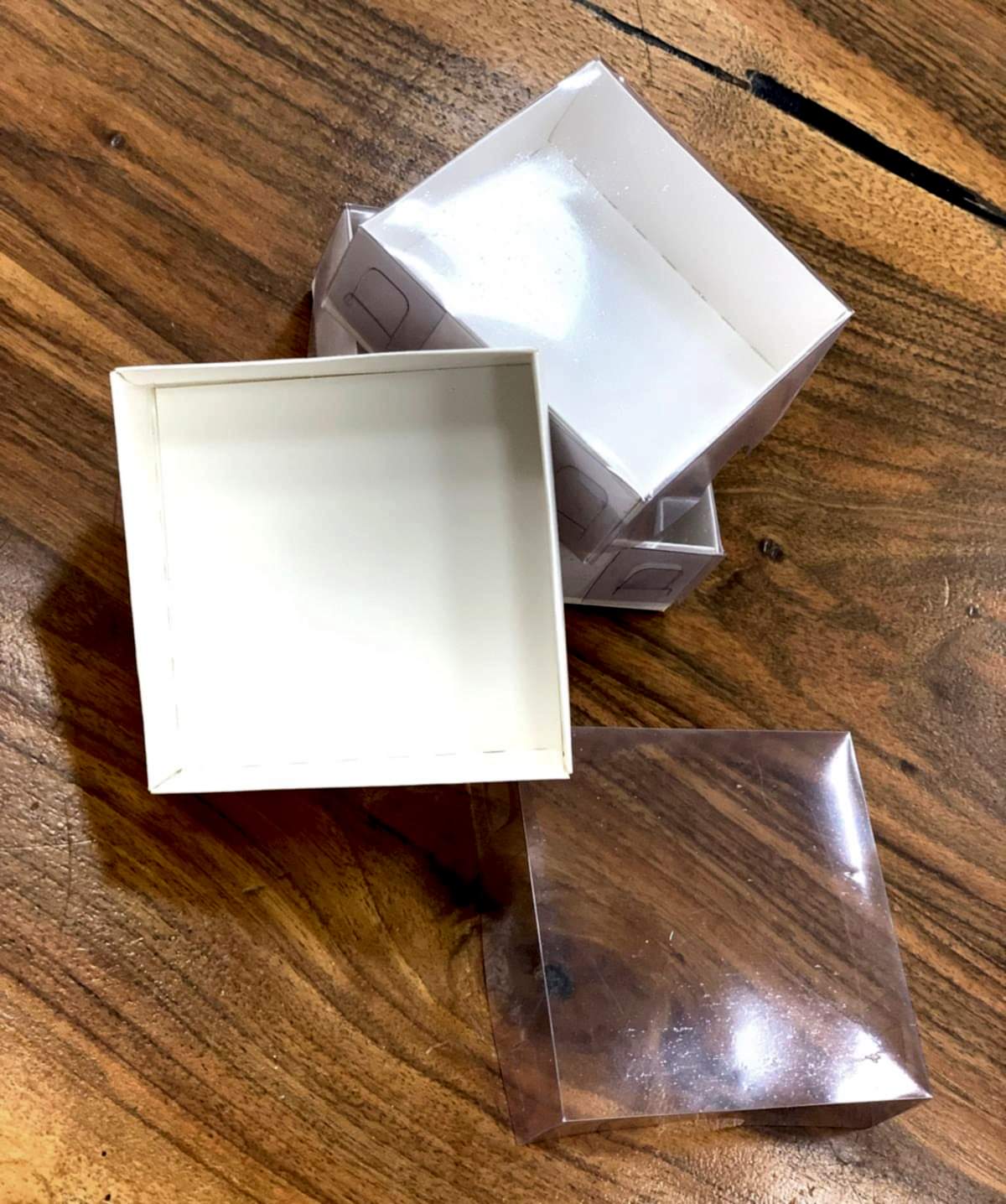 Asetat Kapaklı Craft Kutu (20 Adet-8*8*3)