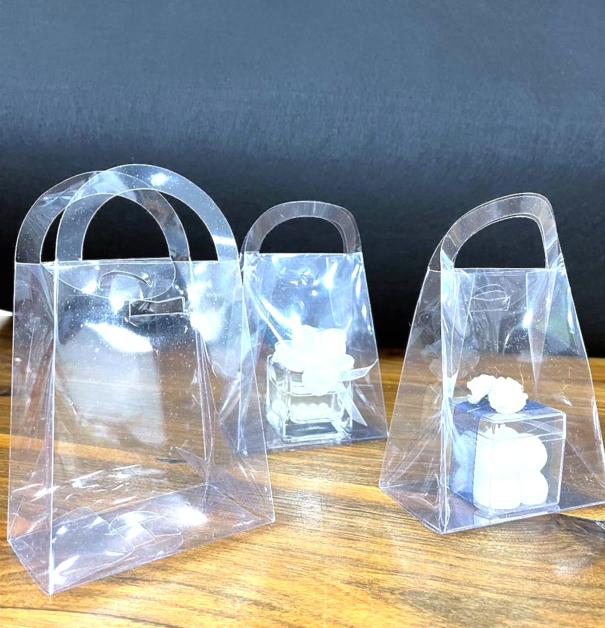 ASETAT ŞEFFAF ÇANTA 